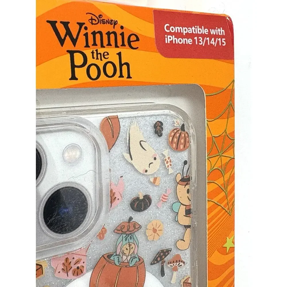 Disney Winnie the Pooh Halloween iPhone 13 / 14 / 15 Case Skinny Dip Glitter NIB
